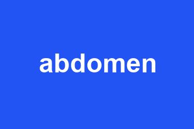 abdomen