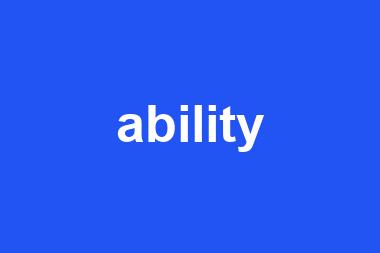 ability