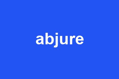 abjure