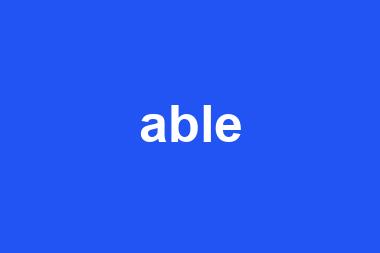 able