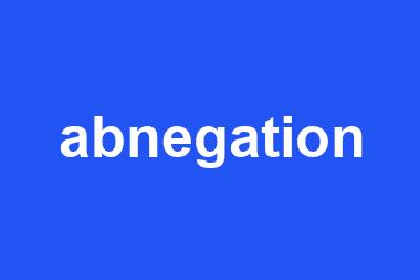 abnegation