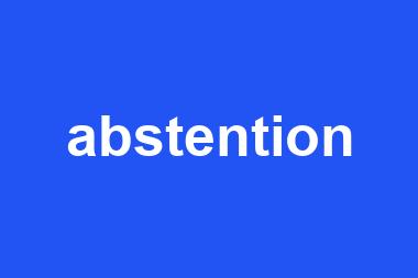 abstention