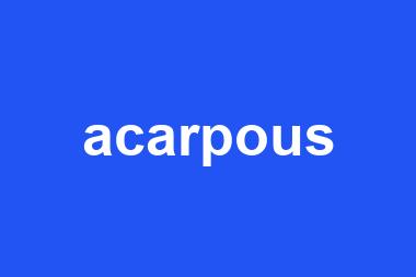 acarpous