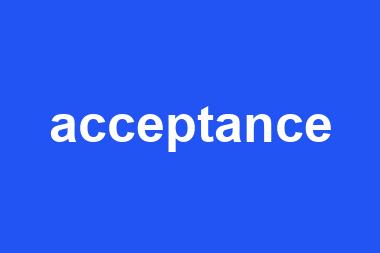 acceptance