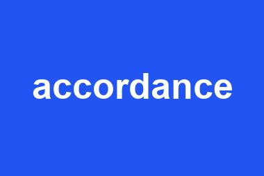 accordance