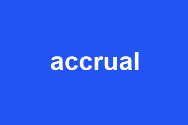 accrual