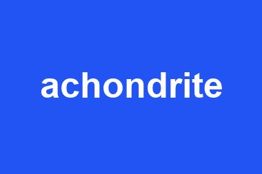 achondrite