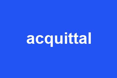 acquittal