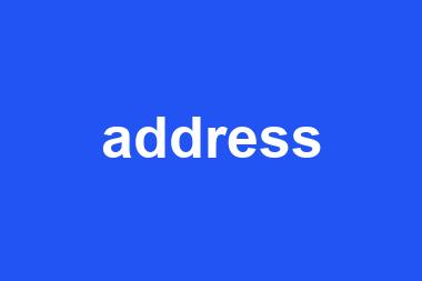 address