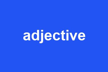 adjective