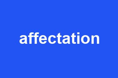 affectation