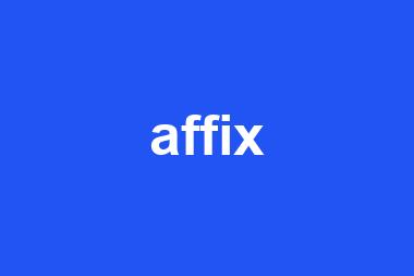 affix