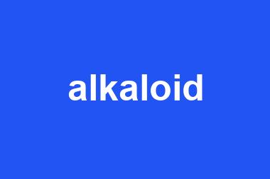 alkaloid