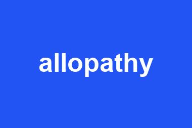 allopathy