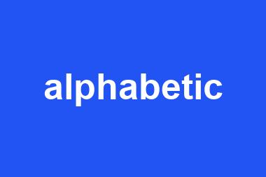 alphabetic