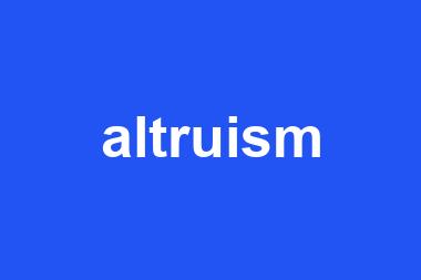 altruism