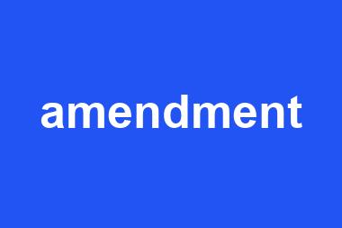 amendment