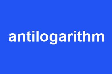 antilogarithm