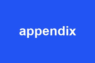 appendix