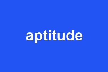 aptitude