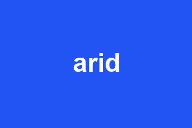 arid