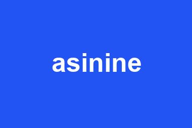 asinine