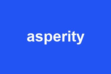 asperity