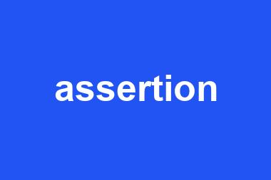 assertion