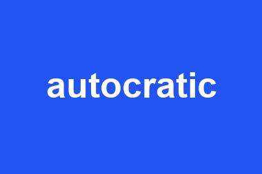 autocratic