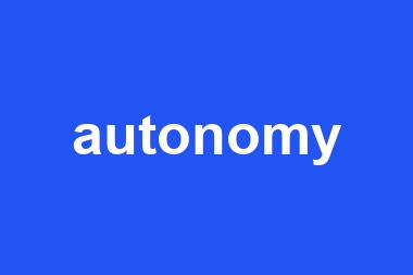 autonomy