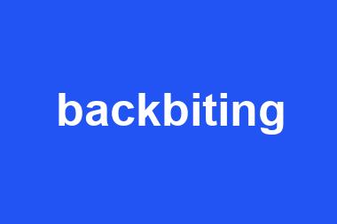 backbiting