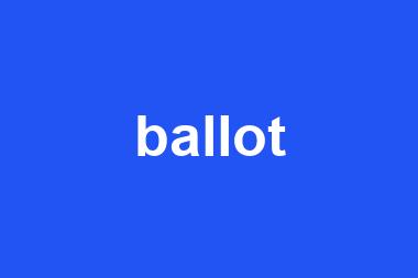 ballot