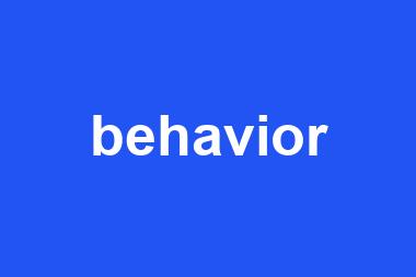 behavior