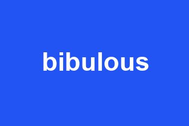 bibulous