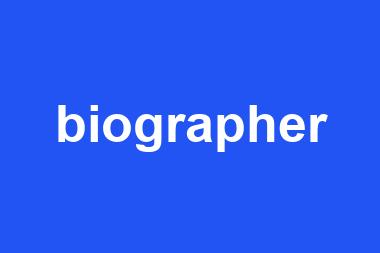 biographer