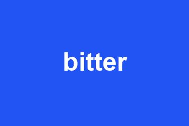 bitter