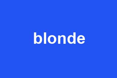 blonde