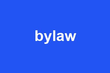 bylaw