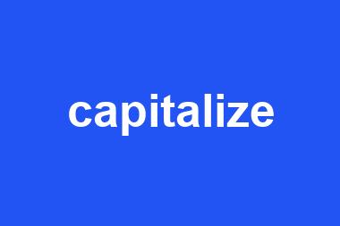 capitalize