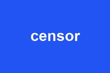 censor