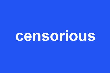 censorious