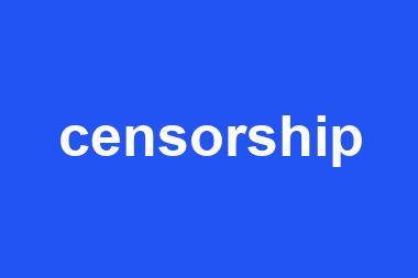 censorship