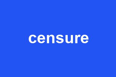 censure