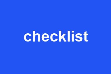 checklist