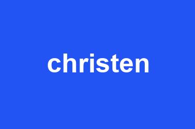 christen