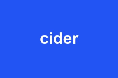 cider