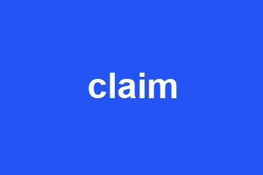 claim