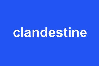 clandestine