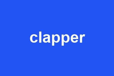 clapper是什么意思_clapper的中文翻译|发音|用法