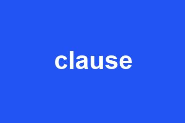 clause